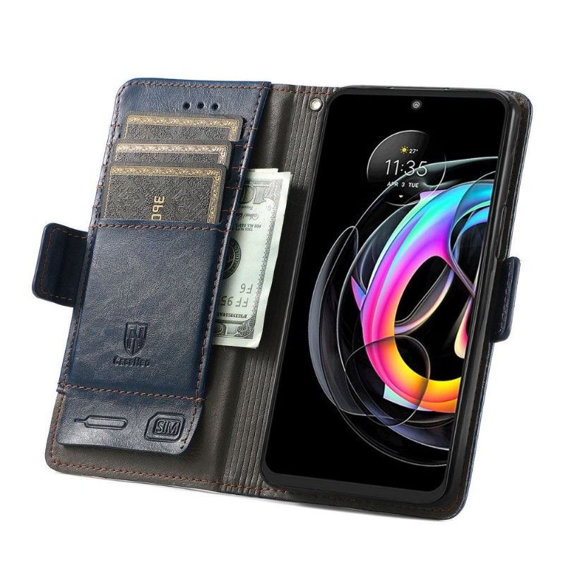 Flipové Pouzdro Na Motorola Edge 20 Lite Kožené Pouzdro Flip Business