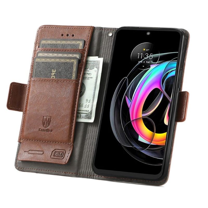 Flipové Pouzdro Na Motorola Edge 20 Lite Kožené Pouzdro Flip Business