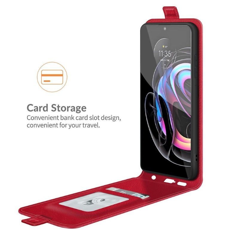 Flipové Pouzdro Na Motorola Edge 20 Lite Kožené Pouzdro Vertikální Umělá Kůže
