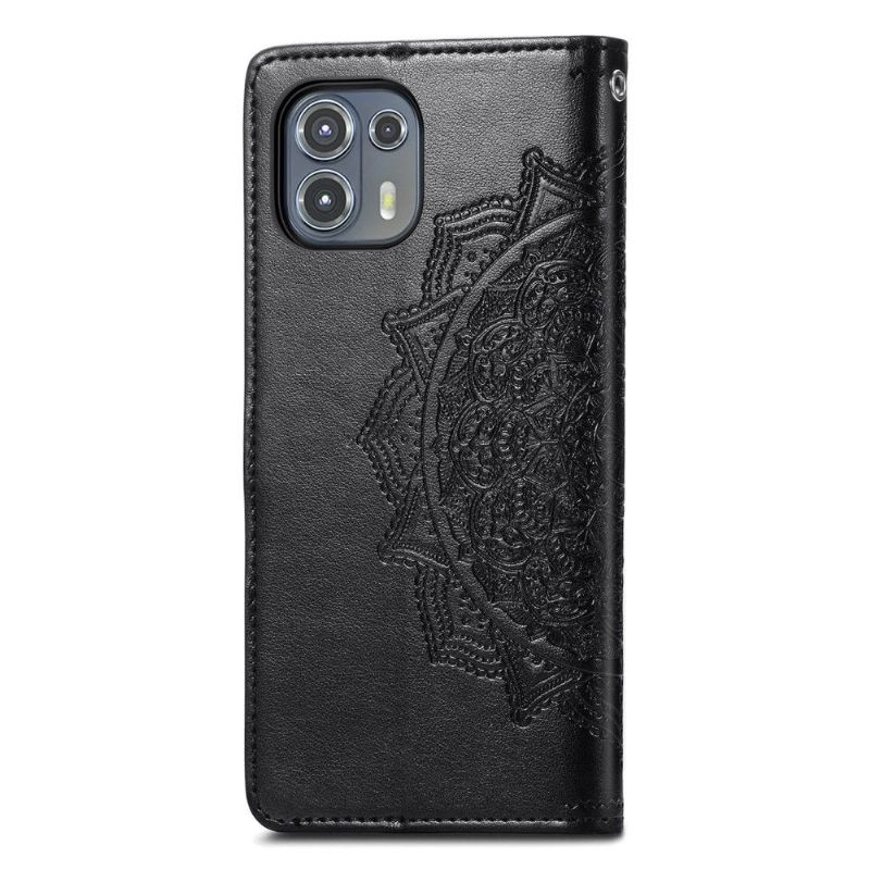 Flipové Pouzdro Na Motorola Edge 20 Lite Mandala Reliéf Z Umělé Kůže