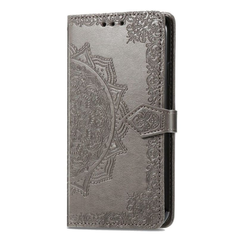 Flipové Pouzdro Na Motorola Edge 20 Lite Mandala Reliéf Z Umělé Kůže