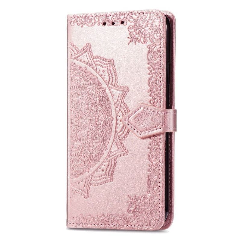 Flipové Pouzdro Na Motorola Edge 20 Lite Mandala Reliéf Z Umělé Kůže