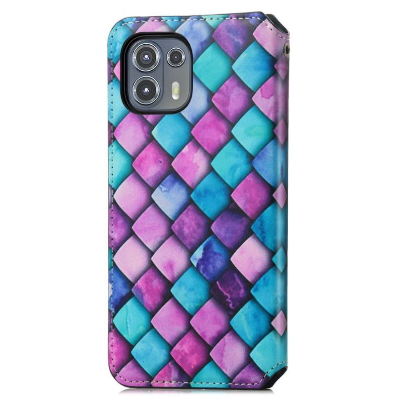 Flipové Pouzdro Na Motorola Edge 20 Lite Styl Barevného Měřítka