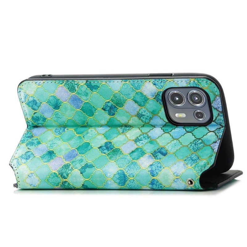 Kožené Pouzdro Na Motorola Edge 20 Lite Arabský Vzor