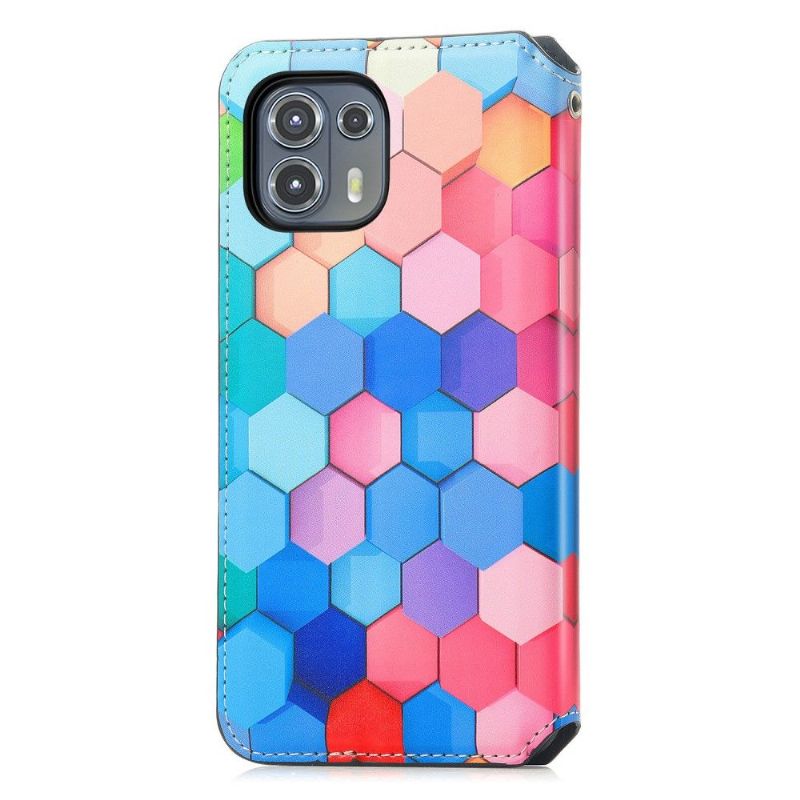 Kožené Pouzdro Na Motorola Edge 20 Lite Barevná Plástev