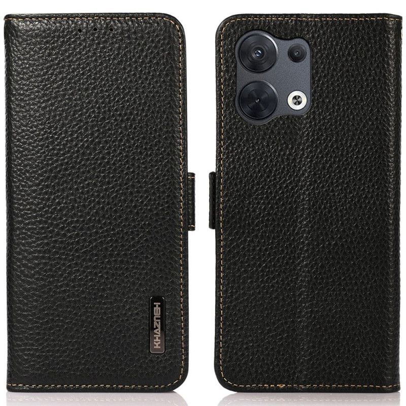Flipové Pouzdro Na Oppo Reno 8 Liči Kůže Khazneh Rfid