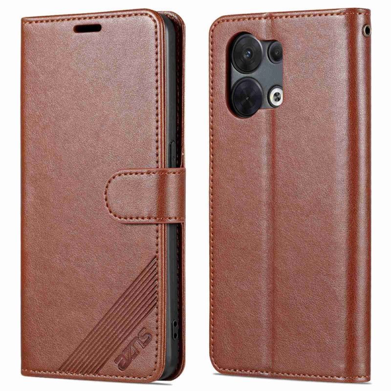 Flipové Pouzdro Na Oppo Reno 8 Umělá Kůže Azns