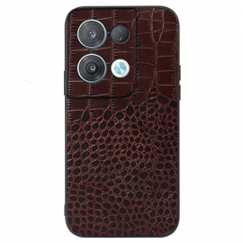 Kryt Na Oppo Reno 8 Pravá Krokodýlí Textura Kůže