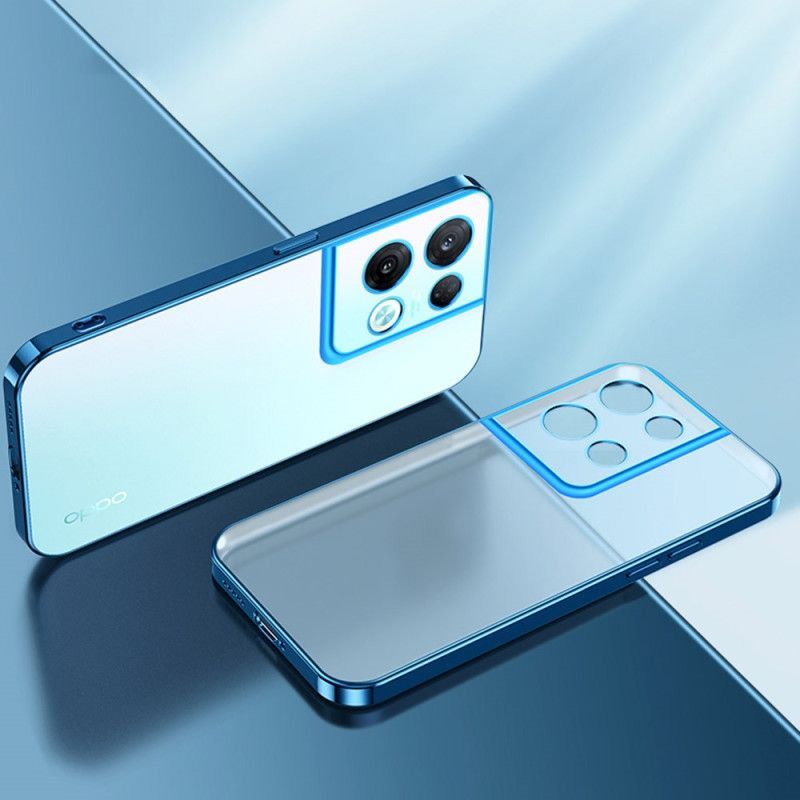 Kryt Na Oppo Reno 8 Průhledné Kovové Hrany Sulada