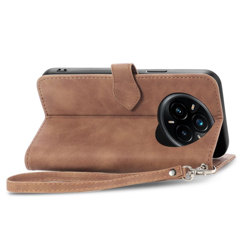 Kožený Kryt Na Realme 14 Pro Plus 5g Semišový Efekt S Krajkovým Vzorem