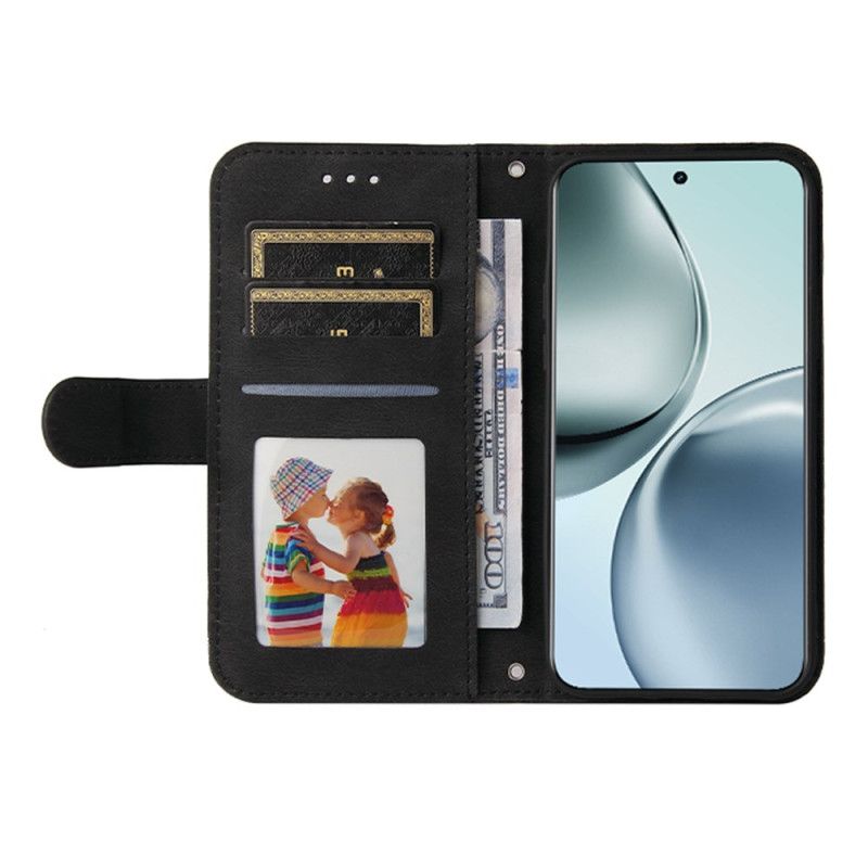 Kožený Kryt Na Realme 14 Pro Plus 5g Vintage Efekt S Nýtem