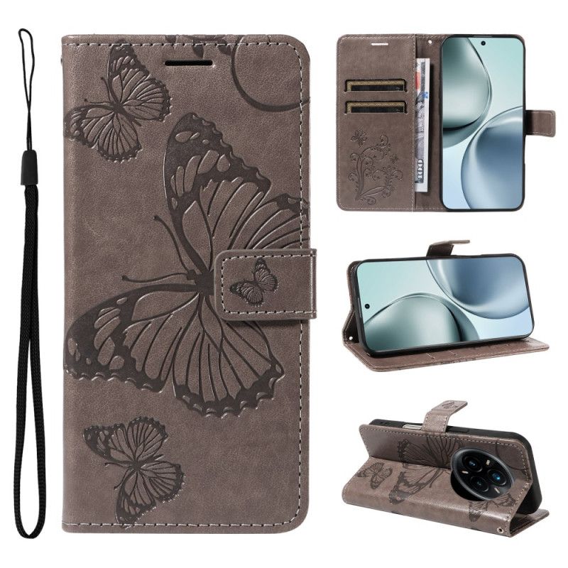 Kožený Kryt Realme 14 Pro Plus 5g Obří Motýli