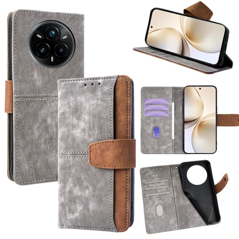 Kožený Kryt Realme 14 Pro Plus 5g Vintage Design S Rfid Blokováním