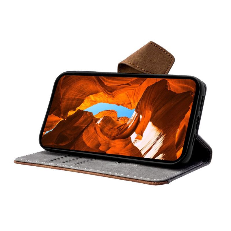 Kožený Kryt Realme 14 Pro Plus 5g Vintage Design S Rfid Blokováním