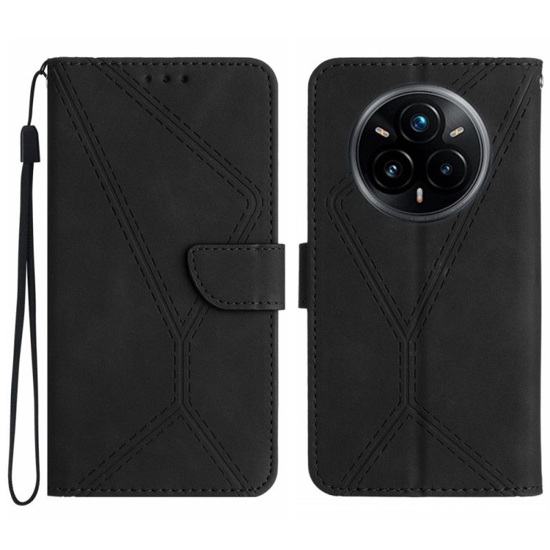 Kožený Kryt Realme 14 Pro Plus 5g Čáry A Pruhy