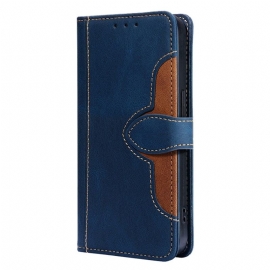 Peněženková Pouzdra Realme 14 Pro Plus 5g Kryty Na Mobil Dvoubarevný Květinový Vzor