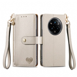 Peněženková Pouzdra Realme 14 Pro Plus 5g Kryty Na Mobil Peněženka Na Mince A Rfid Ochrana