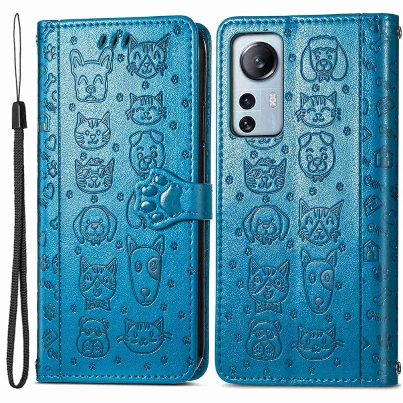 Flipové Pouzdro Na Xiaomi 12 Lite Animovaná Zvířata