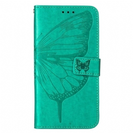 Flipové Pouzdro Na Xiaomi 12 Lite Motýlí Design Se Šňůrkou