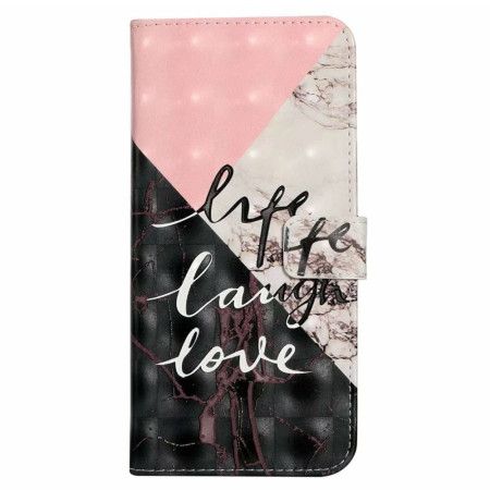 Kožený Kryt iPhone 16 Life Směj Se Lásko