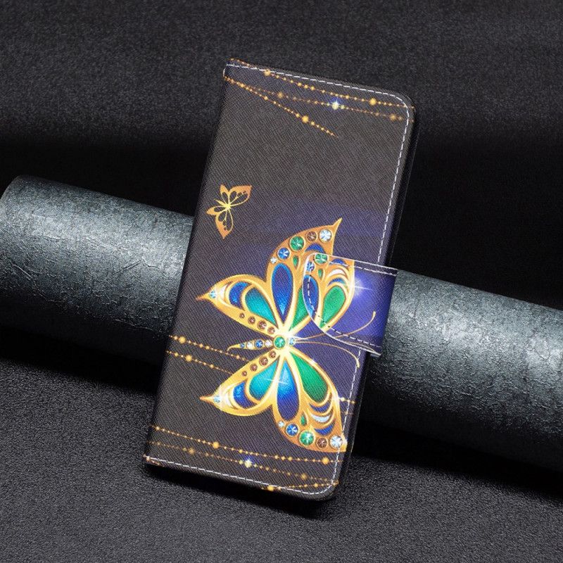 Kožený Kryt iPhone 16 Motýlí Šperky
