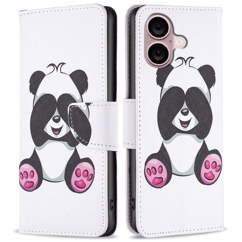 Kožený Kryt iPhone 16 Panda