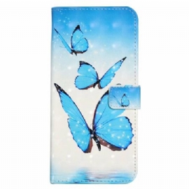 Kožený Kryt iPhone 16 Tři Motýli