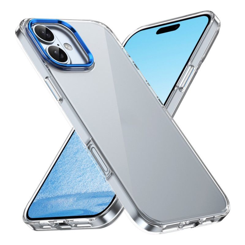 Kryt iPhone 16 Kryty Na Mobil Rám Fotoaparátu S Kovovým Efektem