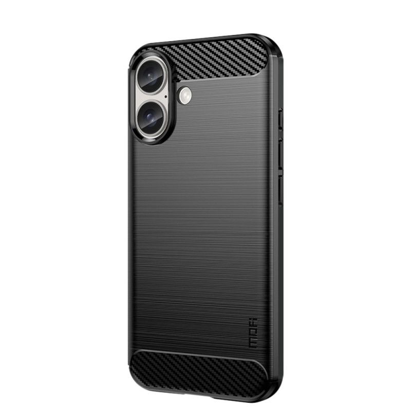 Kryt iPhone 16 Mofi Kartáčované Uhlíkové Vlákno