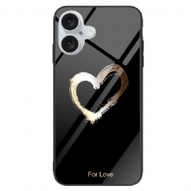 Kryt Na iPhone 16 Tvrzené Sklo Na Černém Pozadí