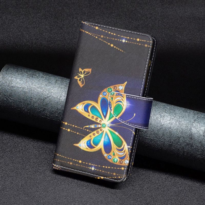 Peněženková Pouzdra iPhone 16 Kryty Na Mobil Peněženka Vzácných Motýlů