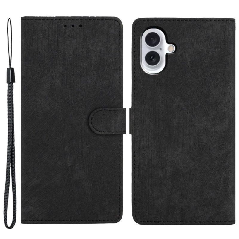 Peněženková Pouzdra iPhone 16 Kryty Na Mobil Semišový Efekt