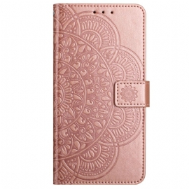 Peněženková Pouzdra iPhone 16 Kryty Na Mobil Vzor Řemínku Mandala