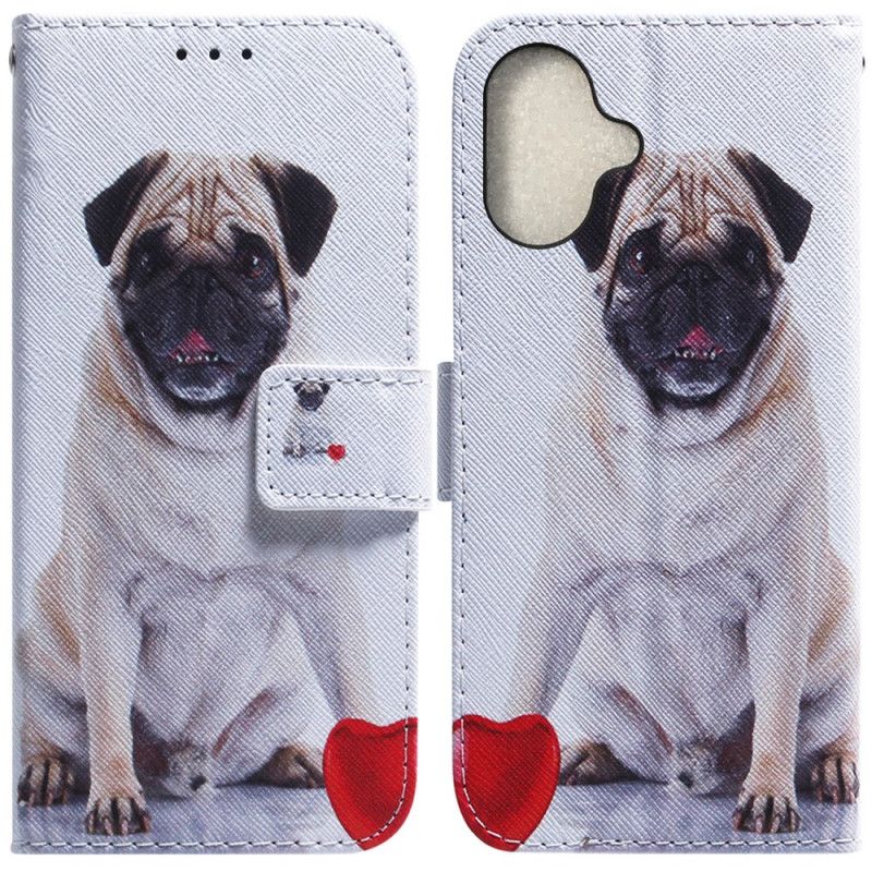 Peněženková Pouzdra iPhone 16 Mops Pes