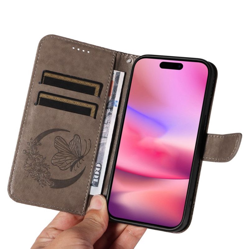 Peněženková Pouzdra iPhone 16 Tisk Motýlů