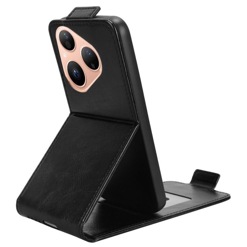 Kožený Kryt Huawei Pura 80 Design S Vertikální Klopou