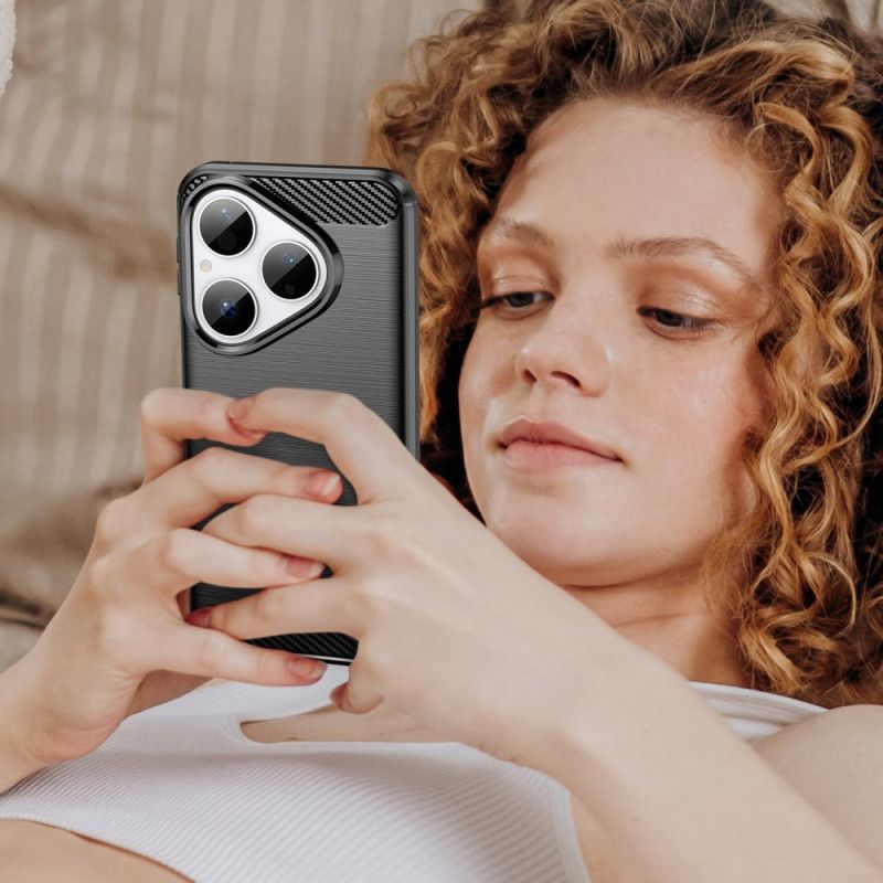 Kryt Huawei Pura 80 Kartáčované Uhlíkové Vlákno