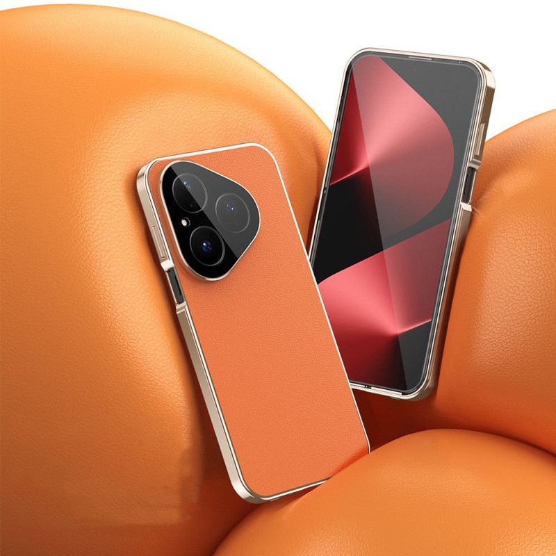 Kryt Huawei Pura 80 Kožený Design A Ochranná Fólie Z Tvrzeného Skla