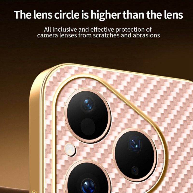 Kryt Huawei Pura 80 Textura S Uhlíkovými Vlákny