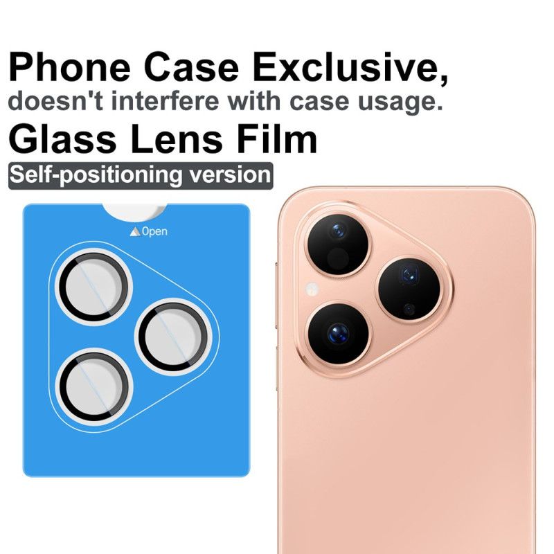 Ochranná Fólie Z Tvrzeného Skla Pro Huawei Pura 80 S Automatickým Polohováním Rámečku (černé Kruhy)