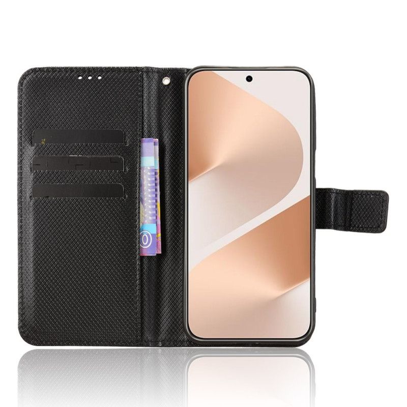 Peněženková Pouzdra Huawei Pura 80 Kryty Na Mobil Diamantová Textura