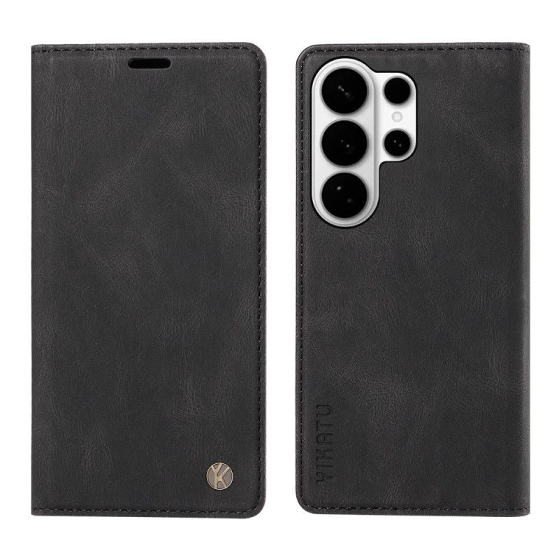 Kožené Pouzdro Folio Na Samsung Galaxy S26 Ultra Yikatu Suede Effect