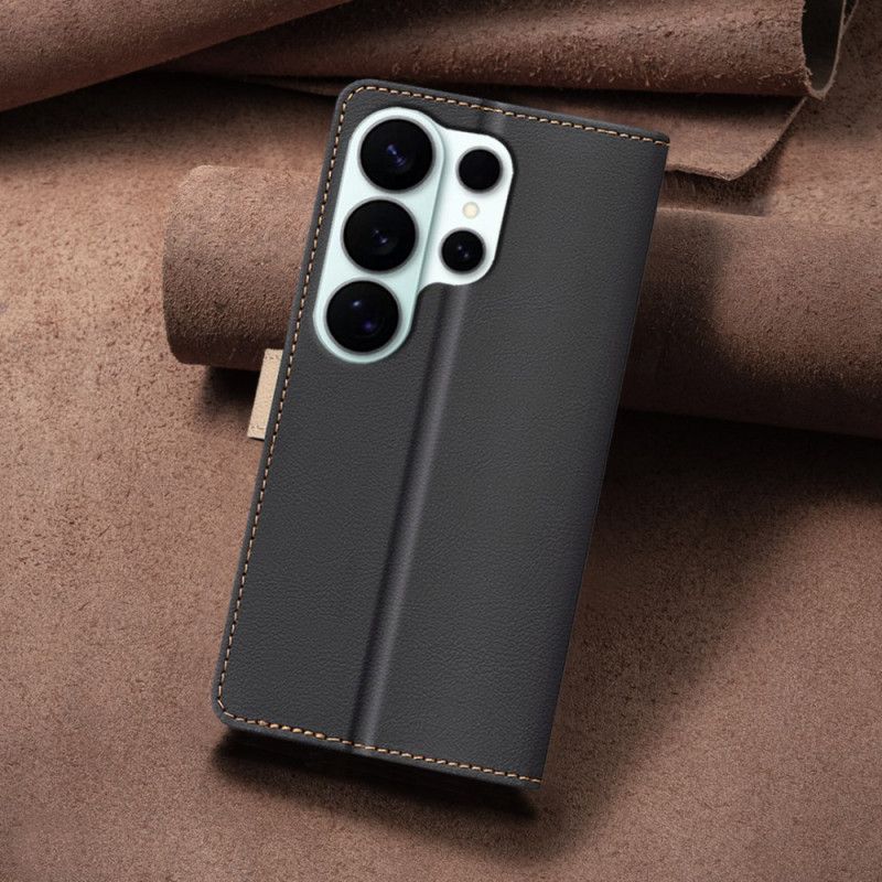 Kožený Kryt Samsung Galaxy S26 Ultra Dvoubarevná Binfen Color