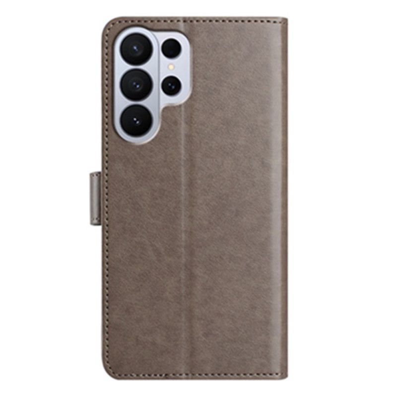 Kožený Kryt Samsung Galaxy S26 Ultra Umělá Kůže S 8 Přihrádkami Na Karty