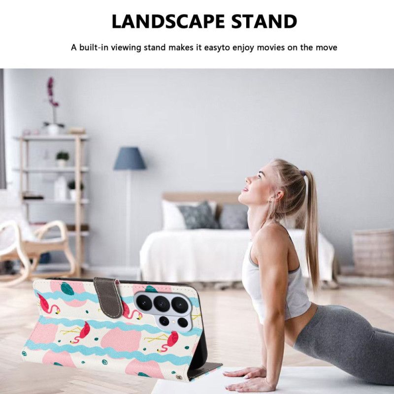 Peněženková Pouzdra Samsung Galaxy S26 Ultra Kryty Na Mobil Plameňáci