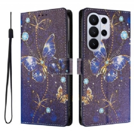 Peněženková Pouzdra Samsung Galaxy S26 Ultra Kryty Na Mobil Vzácní Motýli