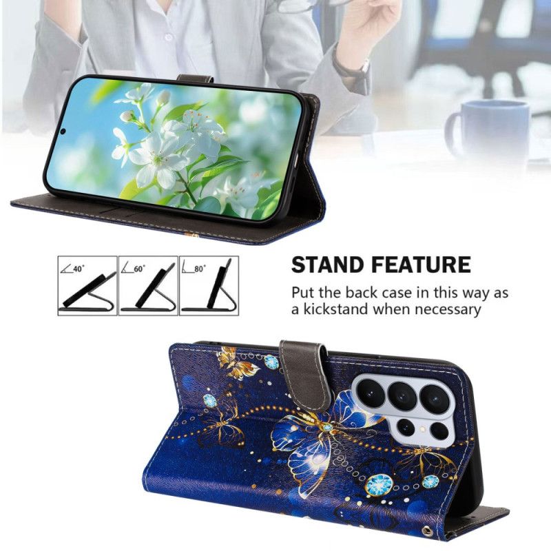 Peněženková Pouzdra Samsung Galaxy S26 Ultra Kryty Na Mobil Vzácní Motýli