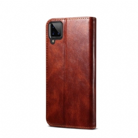 Flipové Pouzdro Na Samsung Galaxy A12 Ernestine Odkryté Švy