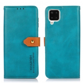 Flipové Pouzdro Na Samsung Galaxy A12 Khazneh Bicolor Umělá Kůže