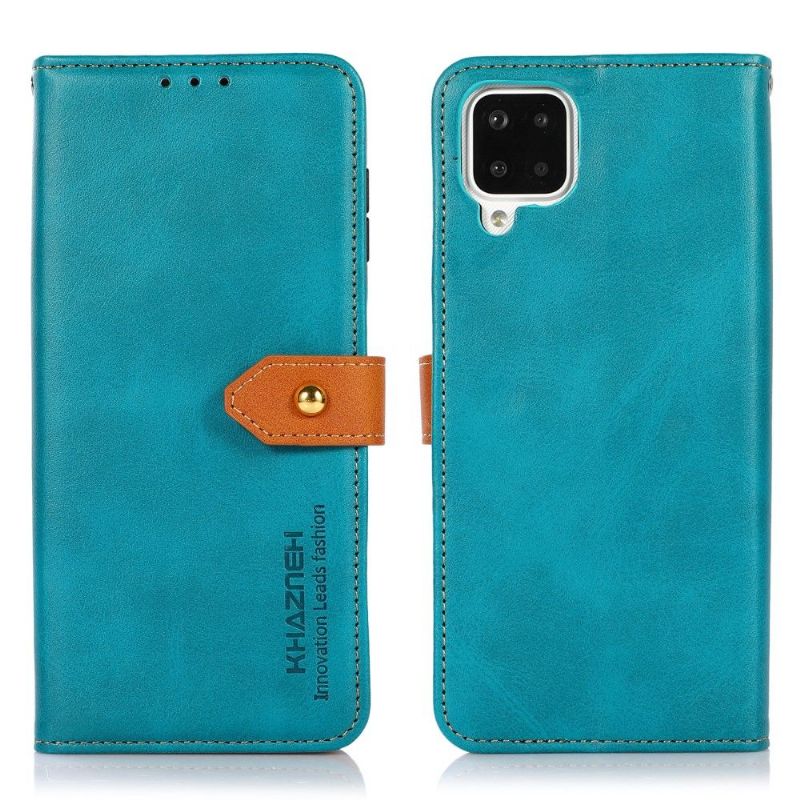 Flipové Pouzdro Na Samsung Galaxy A12 Khazneh Bicolor Umělá Kůže